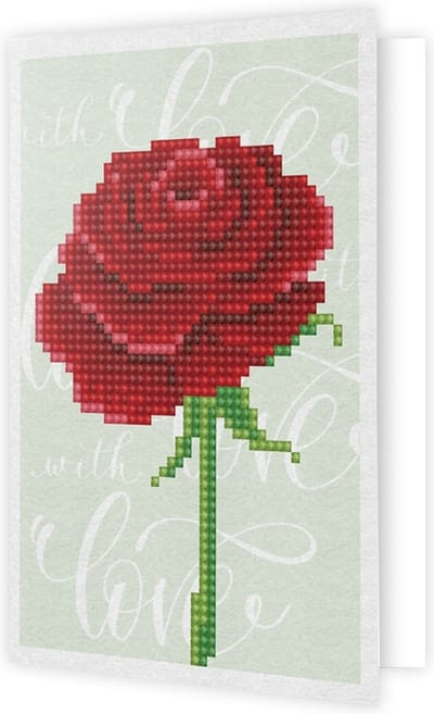 DIAMOND DOTZ Love Rose - Diamond Painting - 853 Dotz - 18x13 cm