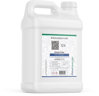 Online chemicalien – Waterstofperoxide – 12% – 5 Liter – Zuurstofwater – Ontsmetten en Huishoudelijk