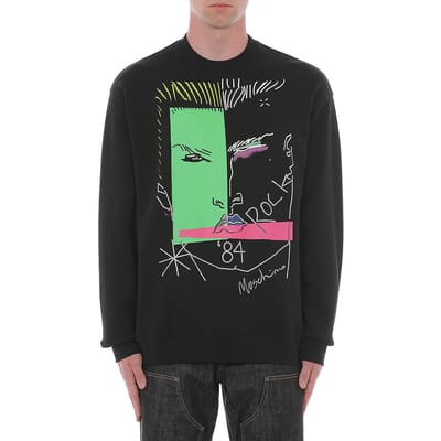 Moschino Sweatshirt Black Größe: 46 | Pullover Outlet | Herren | Schwarz