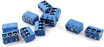 Schroefterminal 3-voudig recht pitch 5.08mm 10 stuks