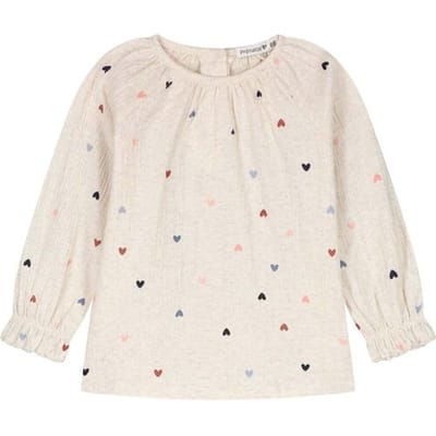 Prénatal baby blouse Light Brown Melange 56 dames