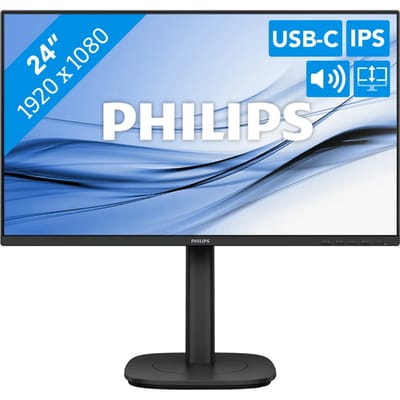 Philips 24B2U3301 - 24 inch Full HD Business Monitor - USB-C 90W - 120Hz - 5 jaar garantie