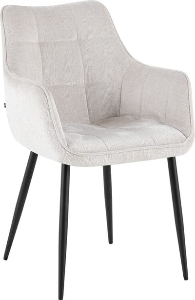 Benoa Eetkamerstoel Lucille Arm Perfect Harmony - Beige - eetkamerstoelen set van 2