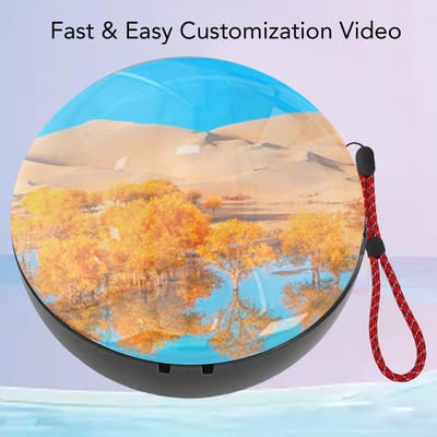 2,7 Inch Geheugensfeer Lamp Kristallen Bol Videospeler 3D Gepersonaliseerde Uploadbare Video's Foto's Uniek Jubileum