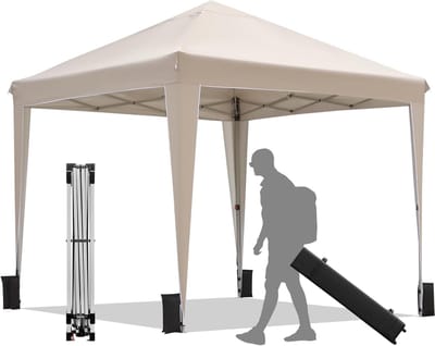 Pop-up Paviljoen - Partytent Tuintent - Buitenfeest Organiseren - Eenvoudig kliksysteem - 3x3 meter - Zwart