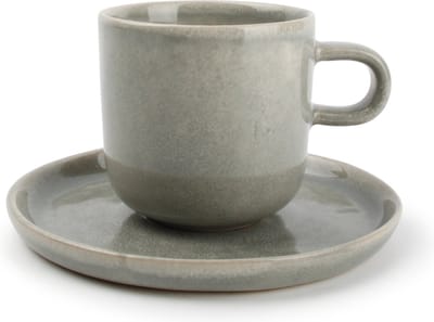 S&P Kop 24cl en schotel licht groen Meridian - set/2