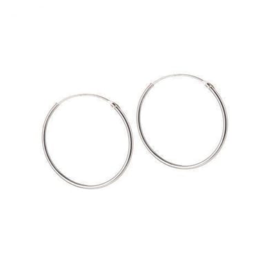 Zilver Hoops 25MM 1,2MM