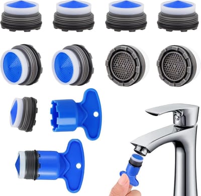 10 Stuks M18.2 Kraanzeefje Beluchter - Met Een Sleutel - Waterbesparing - Filtratie - Kraanzeefje Beluchter - Kraanbeluchter - Waterbesparende Perlator - Kraanstuk - Kraanopzetstuk - Kraanopzetstuk - Geschikt Voor Keuken, Badkamer En Toiletkranen