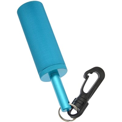 Scuba Rammelaarstok Aluminiumlegering Onderwater Shaker Onderwater Communicatieapparaat met Clip blauw