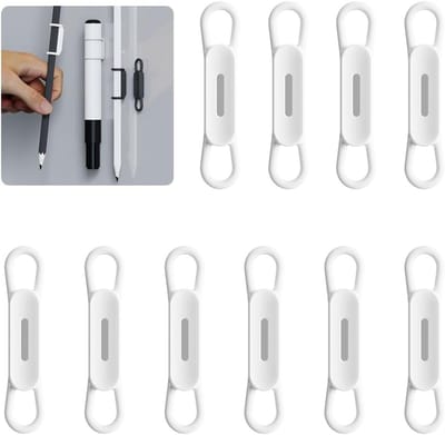 Set van 10 Magnetische Siliconen Penhouders voor Gelpennen en Drooguitwisbare Markers, Geschikt voor Kantoor en Whiteboard, Ideaal voor Organisatie en Creativiteit
