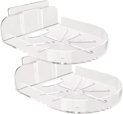 Babymonitorrek - Camera houder - Veilige opslag - Dubbele montagekit - 12 x 95 cm - Wit