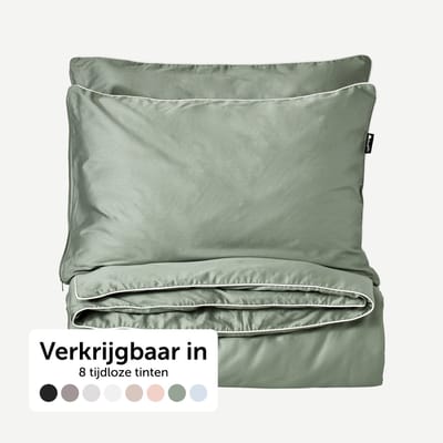 Cloudpillo Beddengoed (incl. 2 kussenslopen 55x75) - Extra zacht, Ademend en Antibacterieel - Vochtbestendig met verborgen rits - Sage Green - 240x220 cm