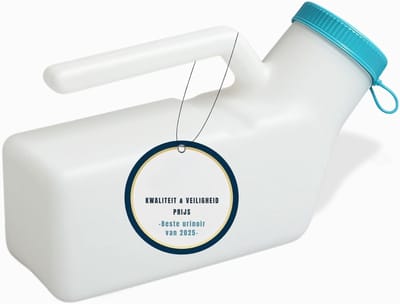 REN® Plasfles Mannen - Urinaal voor Mannen - Urinaal - Wit - 25cm x 14cm x 11cm