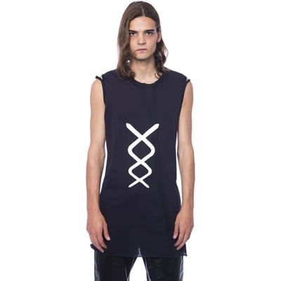 Langsnoer Grafisch Tanktop
