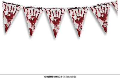 Fiestas Guirca - Vlaggenlijn Halloween Blood (300 cm)