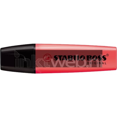 STABILO BOSS ORIGINAL - Markeerstift - Hoogste Kwaliteit - Rood - Doos 10 stuks