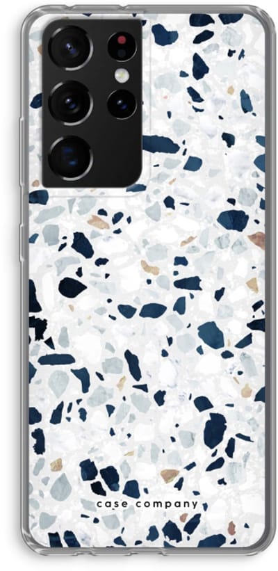 Case Company® - Hoesje geschikt voor Samsung Galaxy S21 Ultra hoesje - Terrazzo N°1 - Soft Cover Telefoonhoesje - Bescherming aan alle Kanten en Schermrand