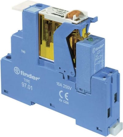 Finder 4C.01.8.230.4060 Relaismodule Nominale spanning: 230 V/AC Schakelstroom (max.): 16 A 1x wisselcontact 1 stuk(s)