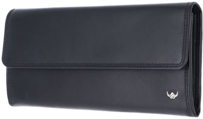 Golden Head Leren portemonnee Polo RFID Protect Damenbörse 2828 Schwarz zwart