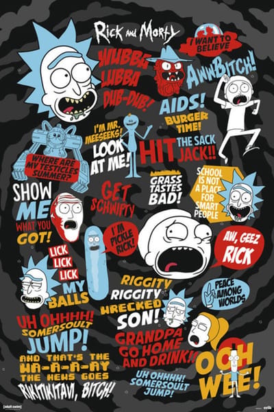Poster Rick and Morty - Quotes 61x91,5cm