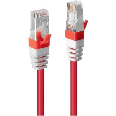 LINDY 45389 RJ45 USB-kabel CAT 6A S/FTP 7.50 m Rood 1 stuk(s)