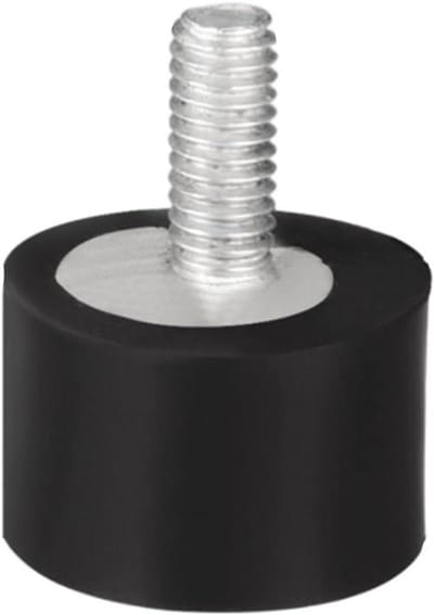 Rubberen Schokdemper - Trillingsdemper Isolator - Apparatuur Stabiliseren - Bevestigingsschroefdraad - 50x30mm M10 - Zwart