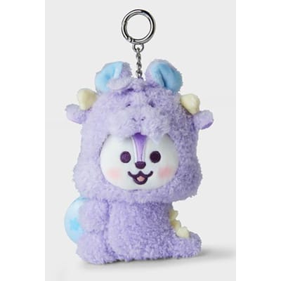 Porte-clés poupée dragon du nouvel an BT21 BABY white