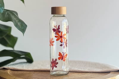 Diy workshop pakket waterfles 3 stuks kleur Oranje