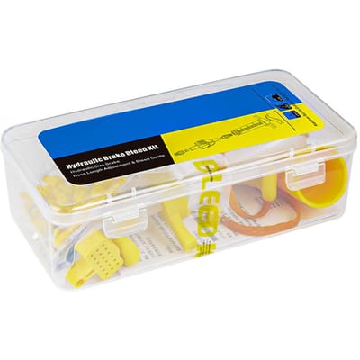 Kit de Purge de Frein à Disque Hydraulique pour Vélo Outil de Purge d'Huile pour Frein à Disque de VTT Set avec Tuyau Convient aux Vis d'Huile à Libération Rapide Kit de Maintenance Portable blue