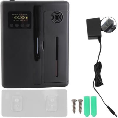 300m3 Bluetooth APP Aromatherapie Machine Hotellobby Aromatherapie Machine 200ml Essentiële Olie zwart