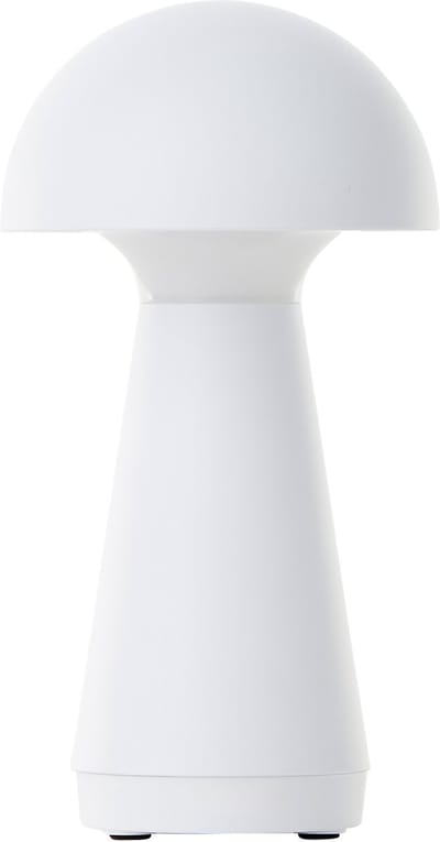 Brilliant Navabi - Buiten tafellamp - LED 2W - Ø 9.5 cm - 130 lm - 3000K - 3-Steps dimbaar - USB Oplaadbaar - IP44 - Wit