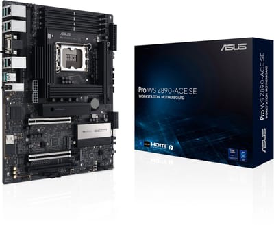 ASUS PRO WS Z890-ACE SE - Moederbord - ATX - Socket 1851 - Intel Z890 - DDR5 - Realtek ALC1220P - Marvell® AQtion 10G LAN - Intel 2.5G LAN