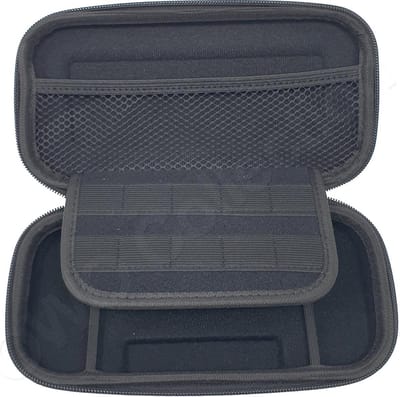 OWO Collection draagbare luxe reistas - case cover - reiskoffer - opbergtas - hoes - tasje - geschikt voor Nintendo Switch LITE console - ZWART