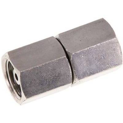 6S RVS Rechte met Draaidoorvoer 630bar FKM O-ring en Afdichtconus ISO 8434-1