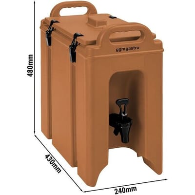 GGM Gastro Thermo Getränkebehälter - 9 Liter - mit Ablasshahn & Tragegriffe