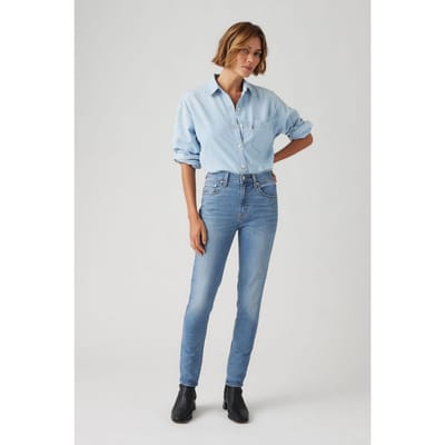 Levi's 721 High Rise Skinny Cool Money Maat: W28L30 | Skinny Jeans Outlet | Dames | Blauw
