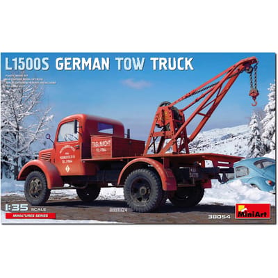 MiniArt Modelbouwpakket Auto - 38054 Mercedes-Benz L 1500S - Duitse Sleepwagen Plastic - 1:35 - Modelbouw