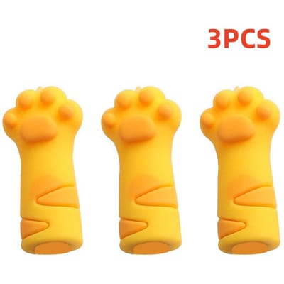 3 stuks/set Kawaii kat potlooddop cartoon siliconen pentopper hoezen voor kinderen schattige potloodverlenger briefpapier schoolbenodigdheden
