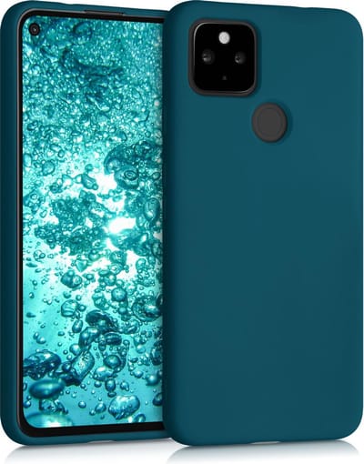 kwmobile telefoonhoesje geschikt voor Google Pixel 4a 5G - Hoesje voor smartphone - Back cover in mat petrol
