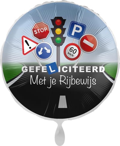 Folieballon - Rijbewijs