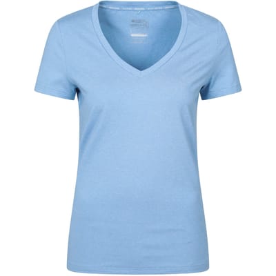 Mountain Warehouse Dames/Dames Vitaliteit V Hals T-shirt (Lichtblauw)