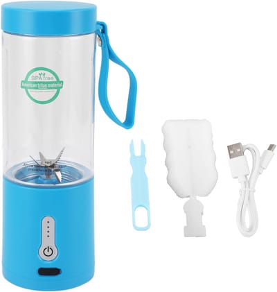 Draagbare Blender - Mini Juicer - Gezonde Drankjes Maken - Oplaadbaar Via USB - 530 Ml Capaciteit - Blauw