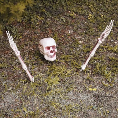 3-delige Skeletten Decoratie Set met Schedels en Armen voor Halloween Feesten