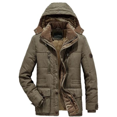 Heren Katoenen Kleding Effen Kleur Vest Mode Stedelijk Katoenen Jas met Capuchon 6XL black