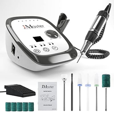 Professionele elektrische nagelfrees met voetpedaal - tot 35.000 omw/min voor gel- en acrylnagels