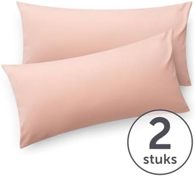 Kussenslopen 2-Pack - 50 x 70 cm - Roze- Superzacht Jersey Katoen - OEKO-TEX Gecertificeerd - Machinewasbaar