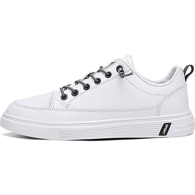 Witte gevulkaniseerde sportschoenen voor heren, effen kleur, antislip, slijtvast, herenschoenen, zakelijke schoenen, heren rijschoenen 39 wit