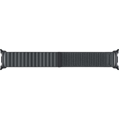 Originele Fabric Band voor de Samsung Galaxy Watch 9 (40/44mm) / Watch 8 (40/44mm) / Classic (46mm) - Maat M/L - Zwart