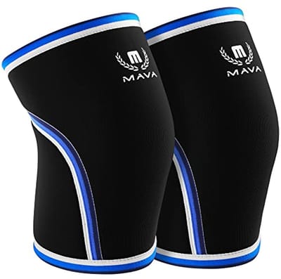 Neopreen Kniebrace voor Sport en Fitness - 7 mm, Ondersteuning bij Gewichtheffen, Squats en Krachttraining - Uniseks, Zwart, Maat S
