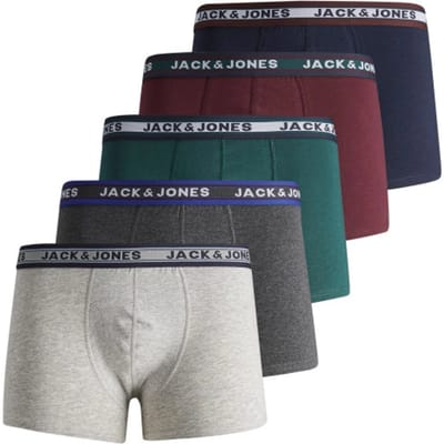 JACK&JONES ACCESSORIES JACBLACK TRUNKS 5 PACK LTN Heren Onderbroek  - Maat M
